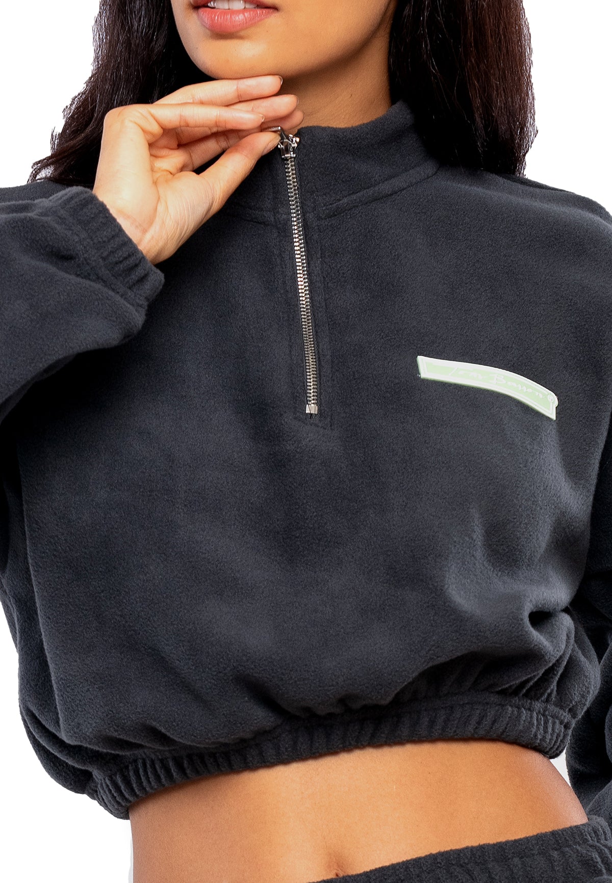 Oversized Cropped Fleece