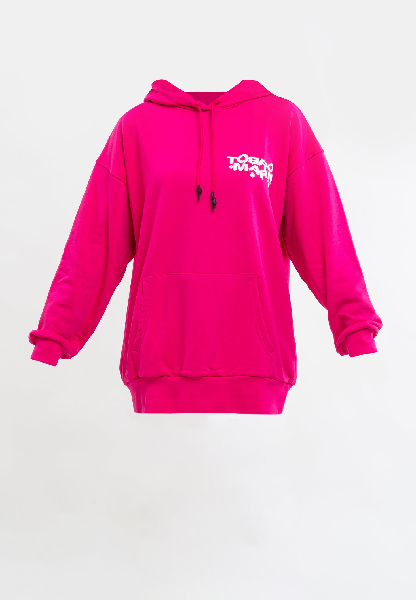 FELPA TUNICA OVERSIZE DONNA NERA