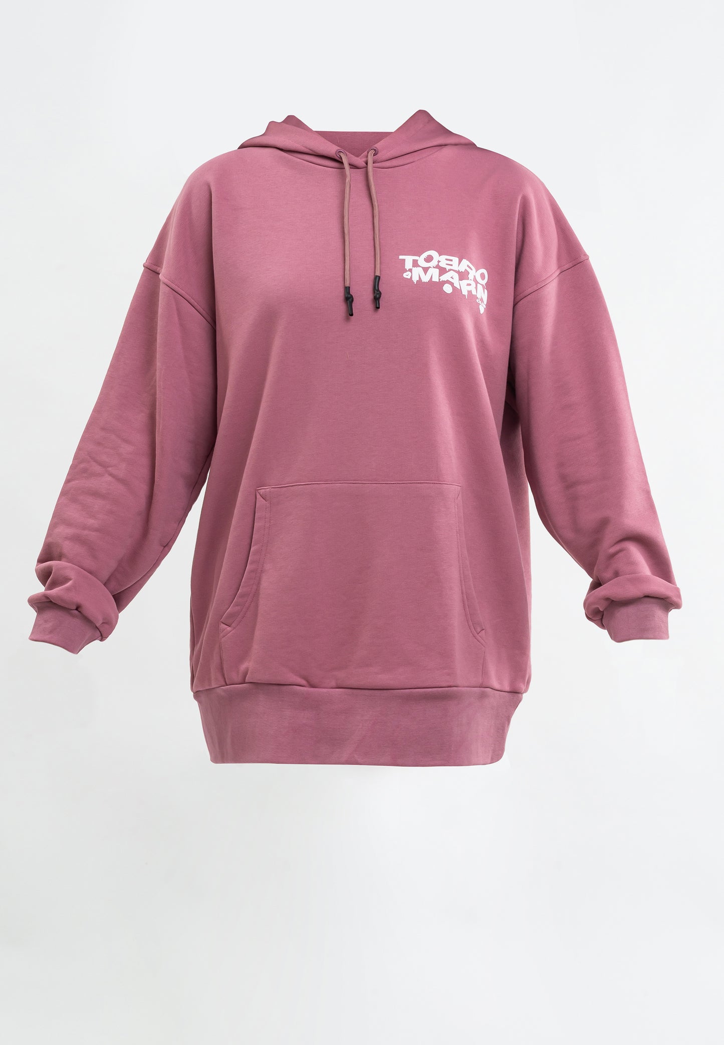FELPA TUNICA OVERSIZE DONNA NERA