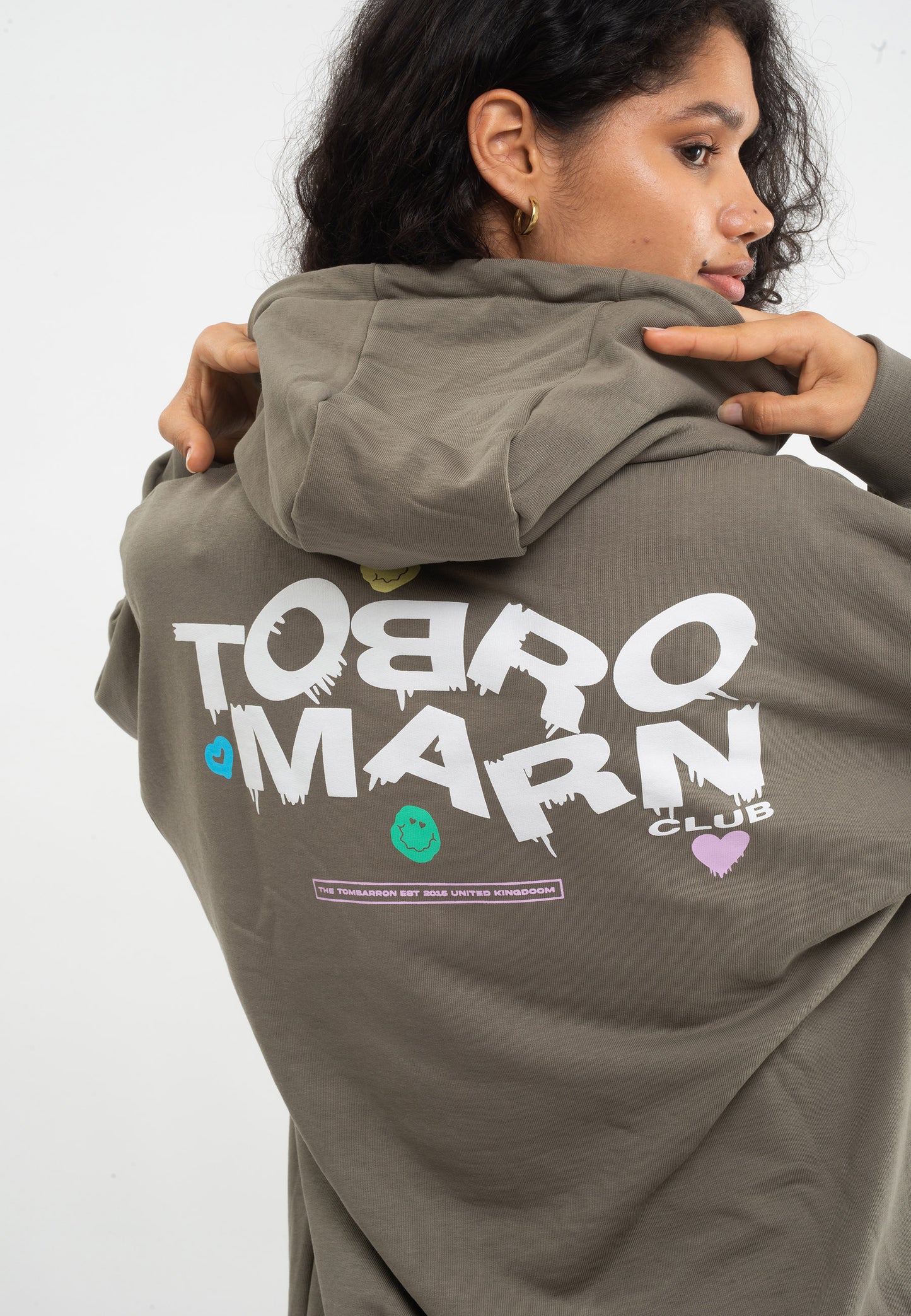 FELPA TUNICA OVERSIZE DONNA NERA