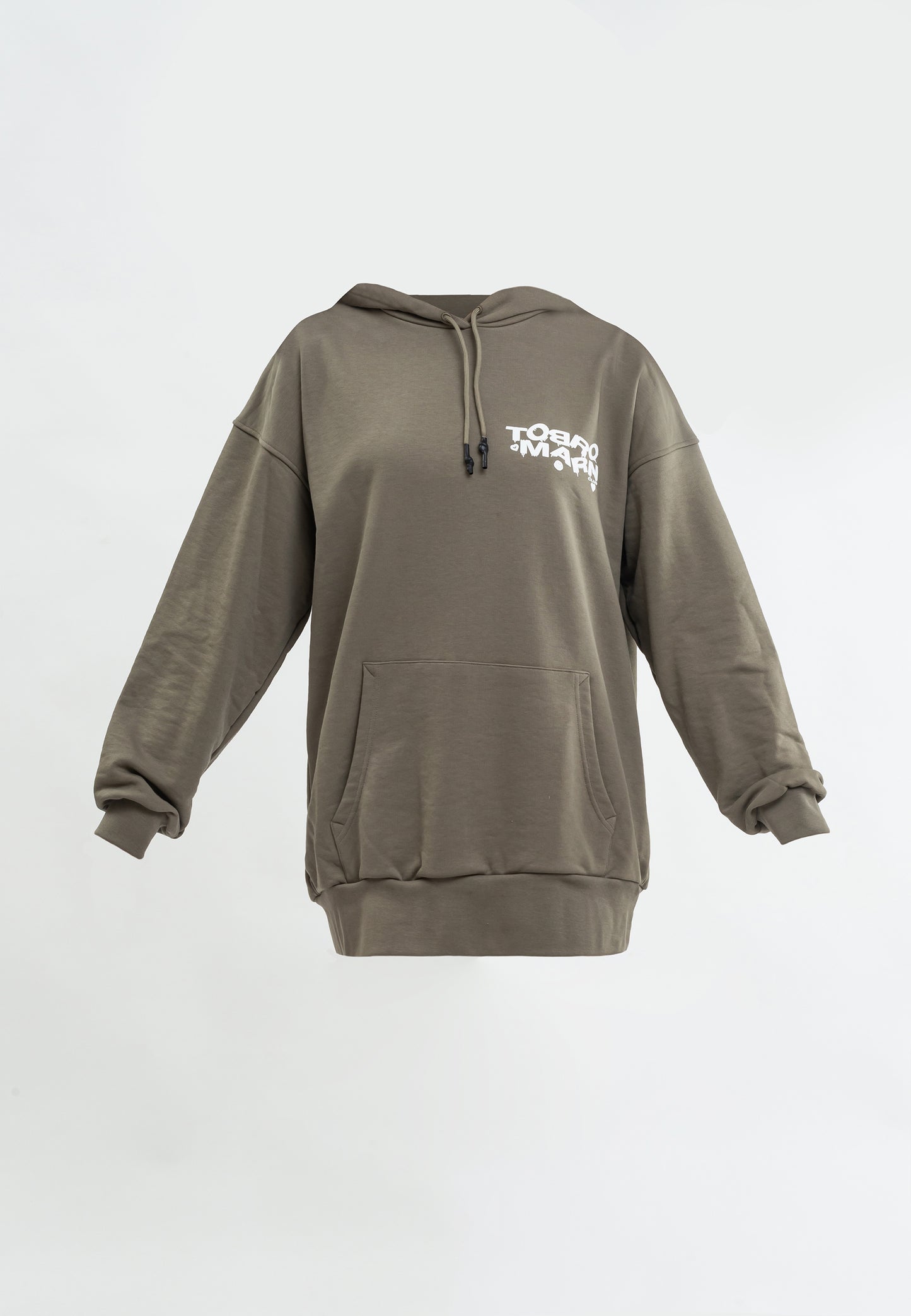 FELPA TUNICA OVERSIZE DONNA NERA
