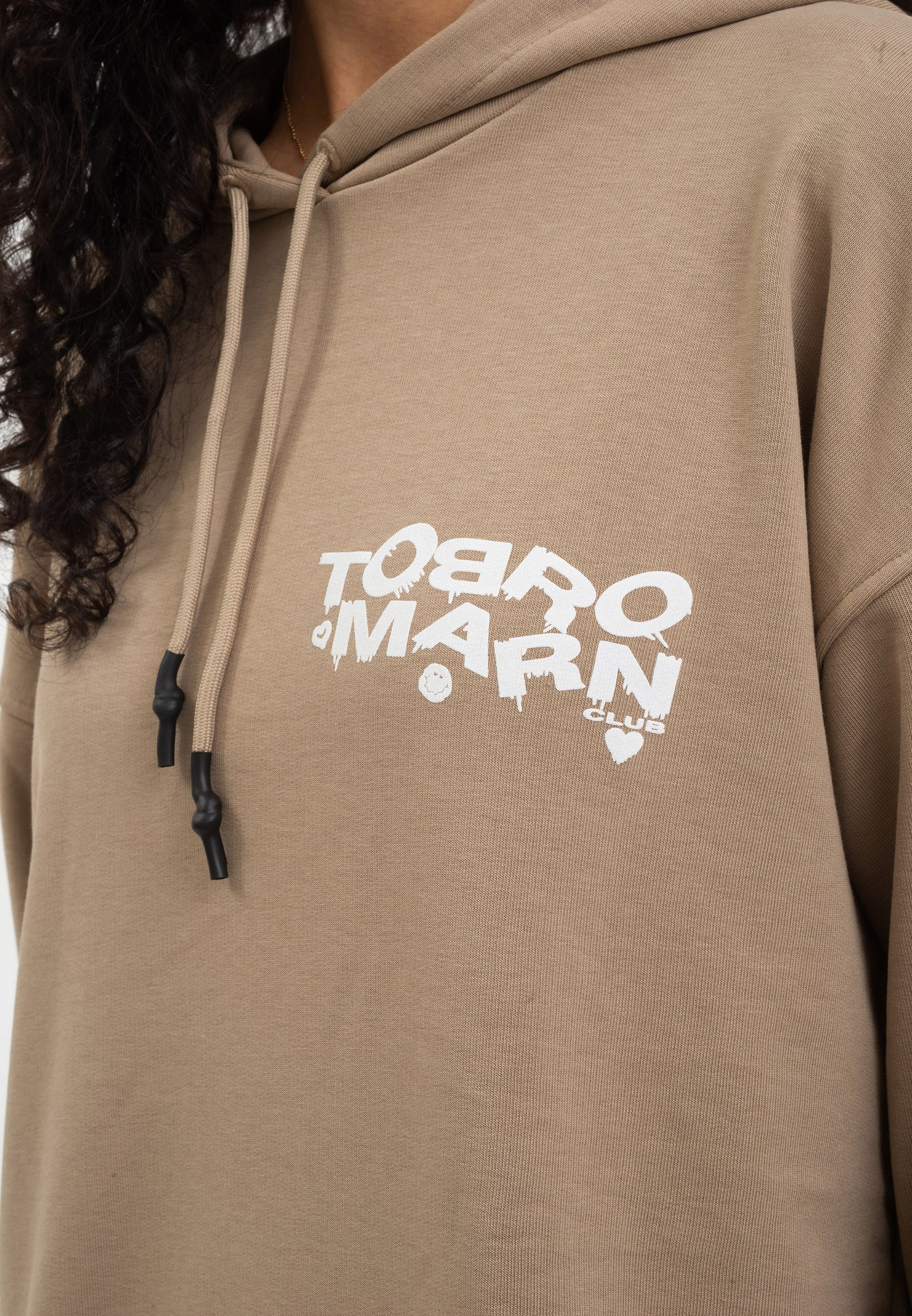 FELPA TUNICA OVERSIZE DONNA NERA