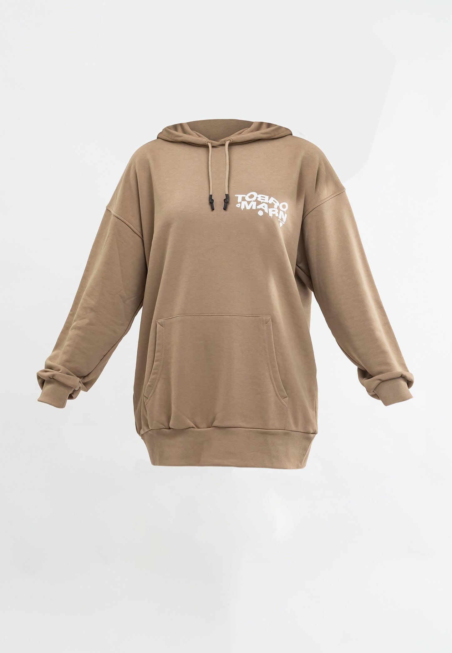 FELPA TUNICA OVERSIZE DONNA NERA