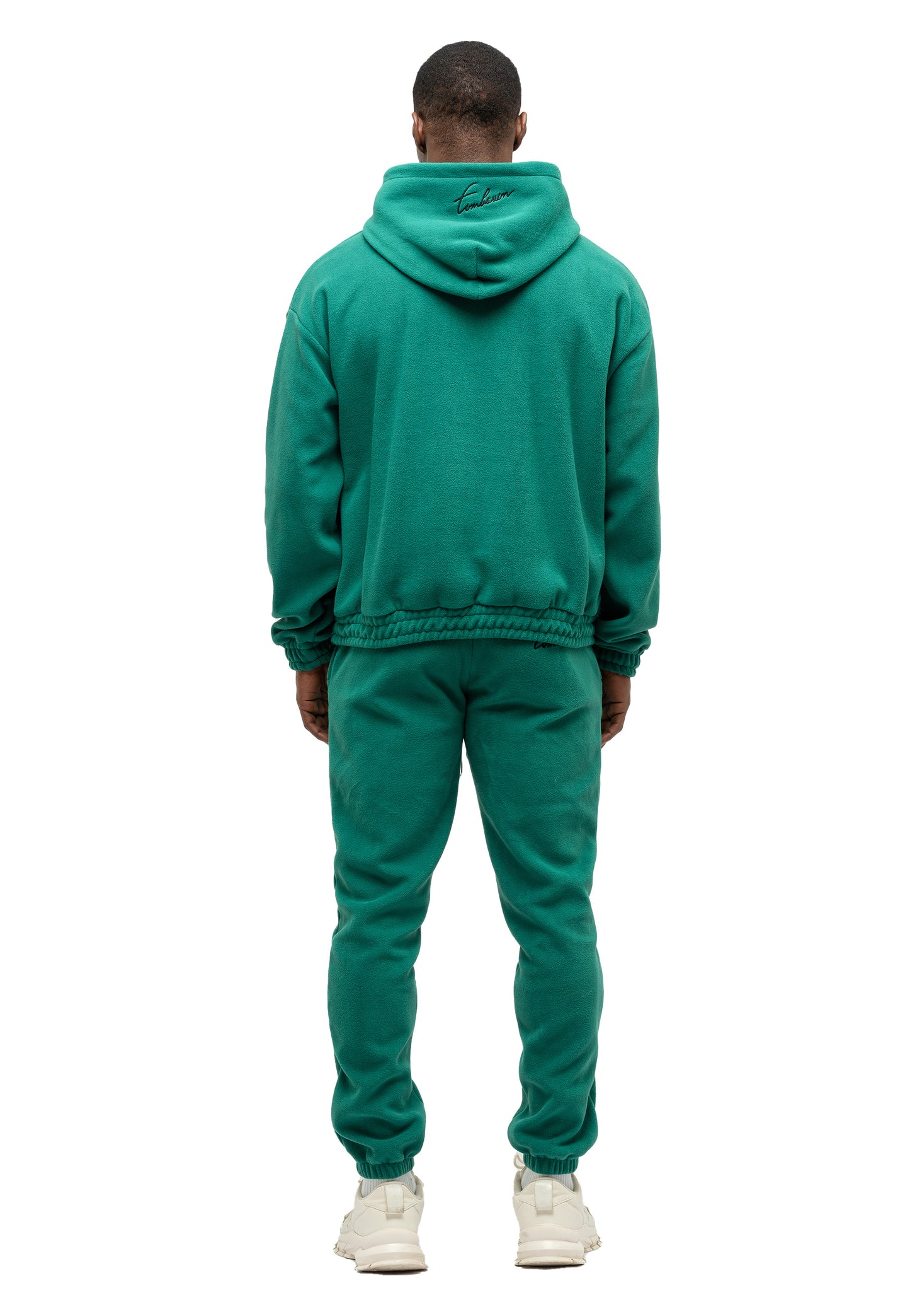 SET FELPA E PANTALONI IN TESSUTO PILE OVERSIZE DA UOMO ANTRACIDO