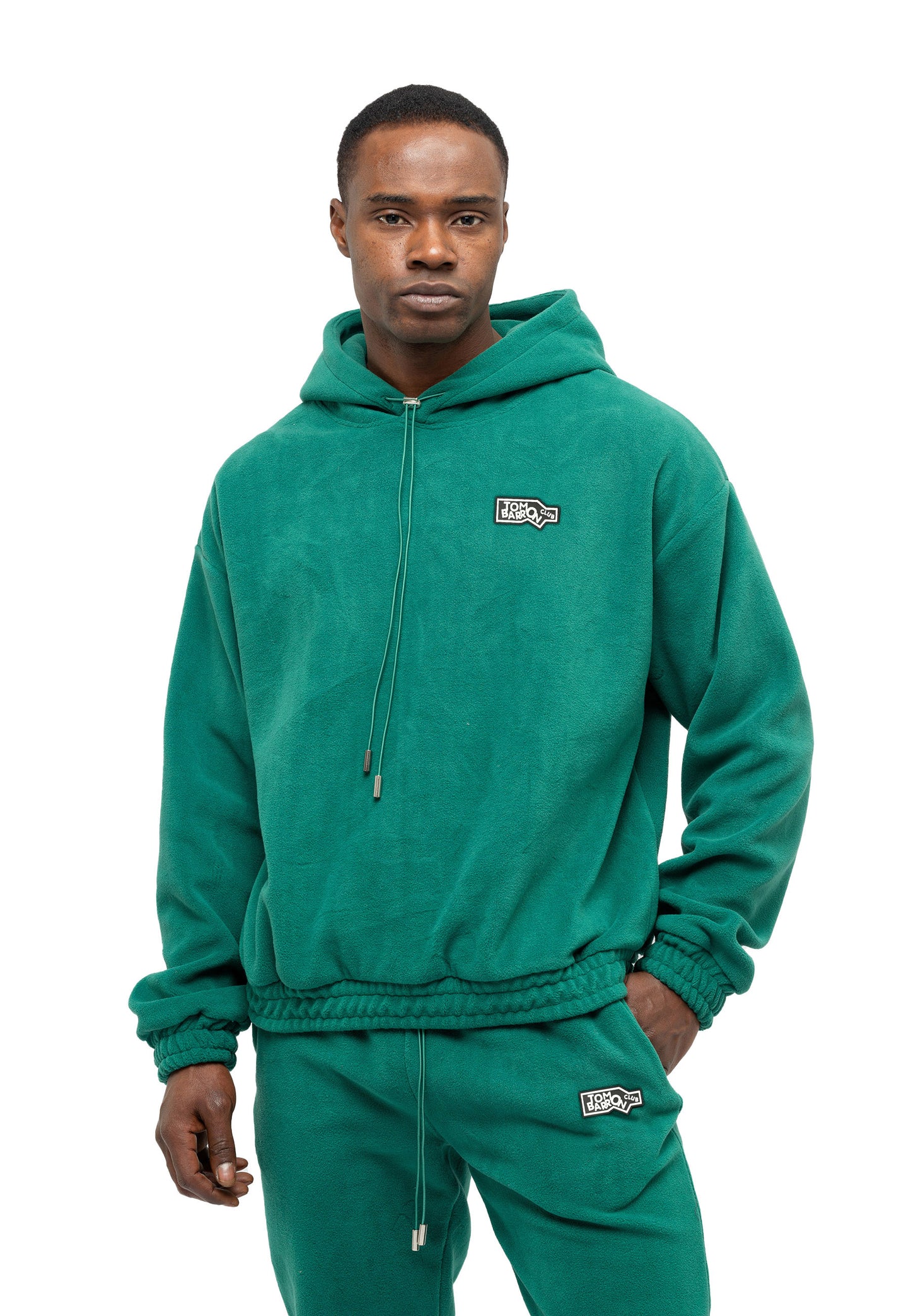 SET FELPA E PANTALONI IN TESSUTO PILE OVERSIZE DA UOMO ANTRACIDO