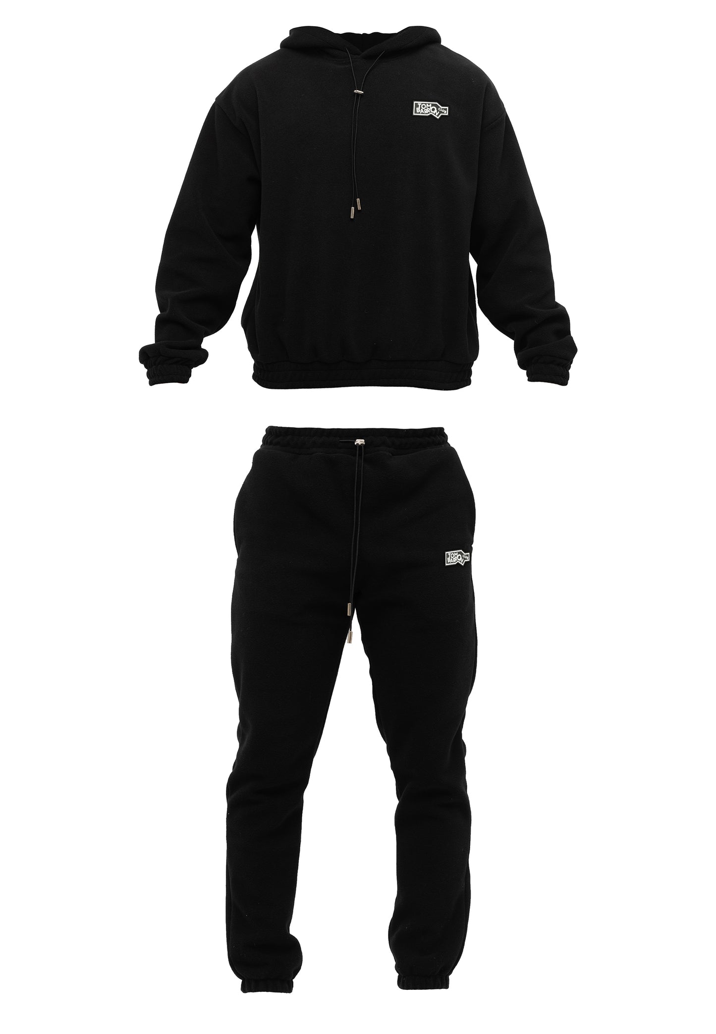 SET FELPA E PANTALONI IN TESSUTO PILE OVERSIZE DA UOMO ANTRACIDO