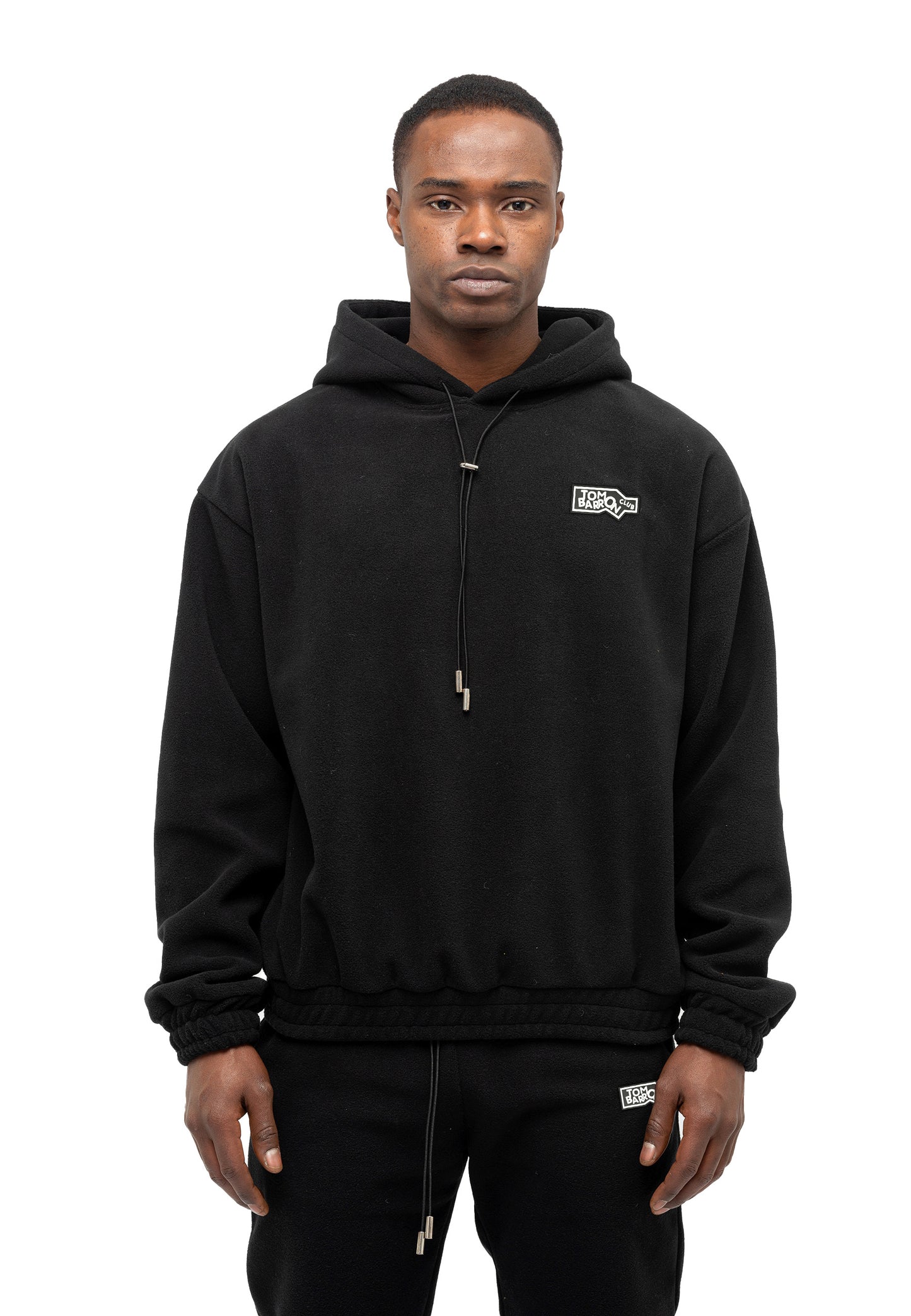 SET FELPA E PANTALONI IN TESSUTO PILE OVERSIZE DA UOMO ANTRACIDO