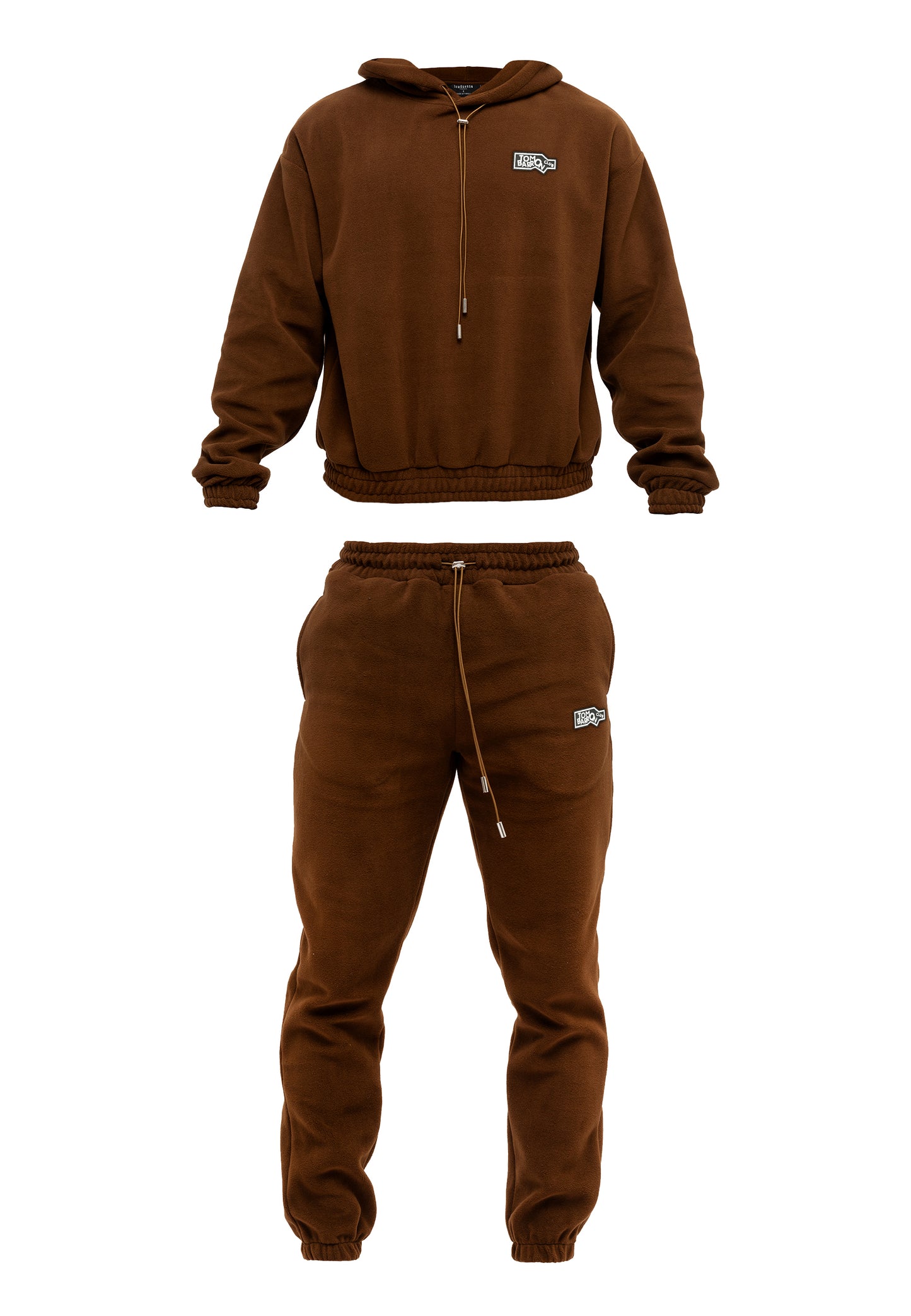 SET FELPA E PANTALONI IN TESSUTO PILE OVERSIZE DA UOMO ANTRACIDO