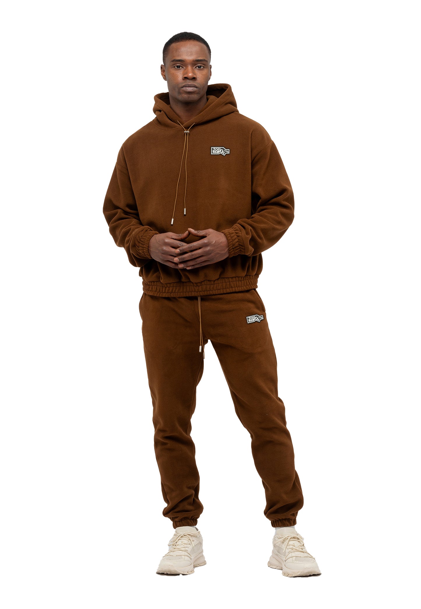 SET FELPA E PANTALONI IN TESSUTO PILE OVERSIZE DA UOMO ANTRACIDO