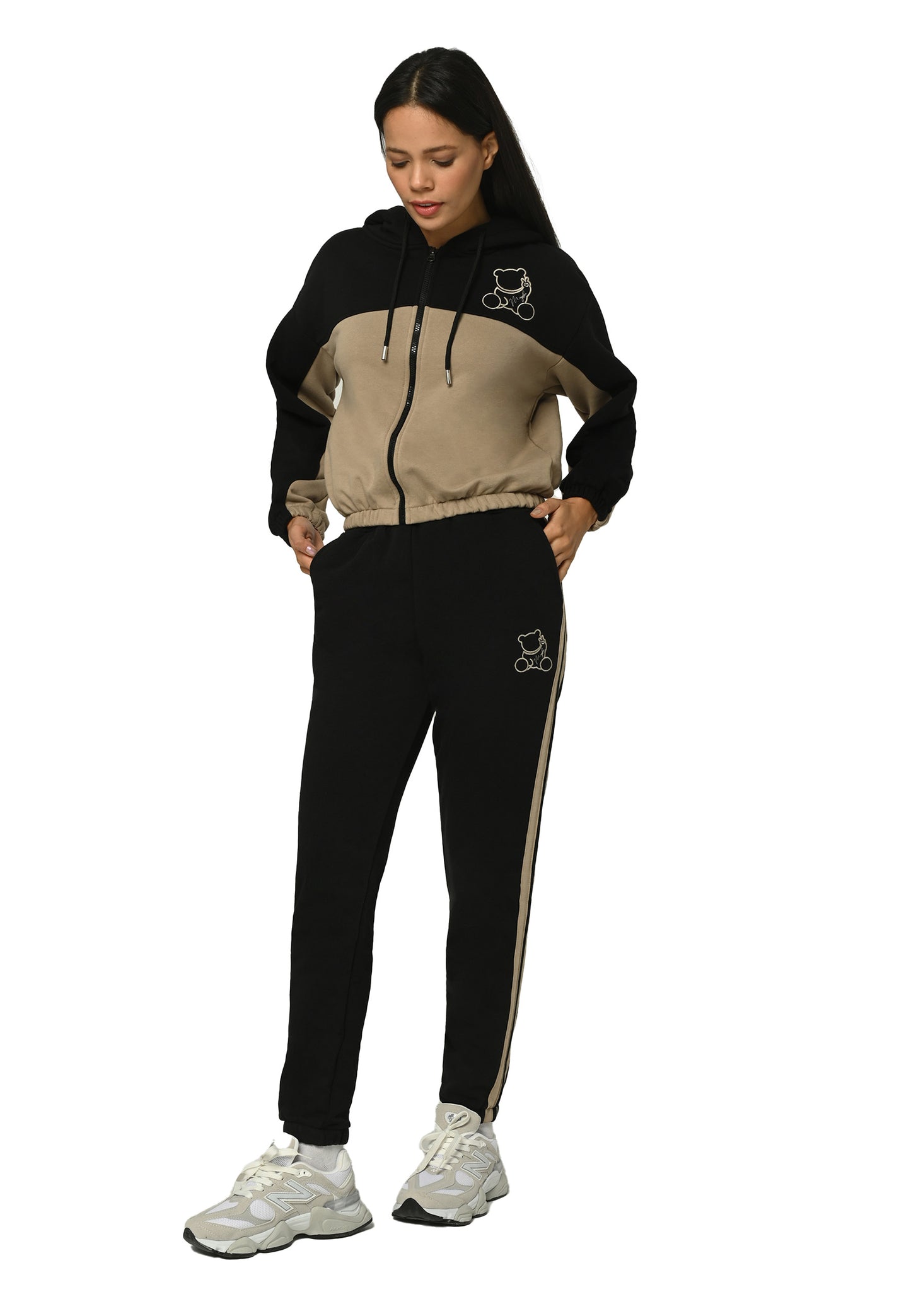 Plush Bear Zip-Up Ensemble