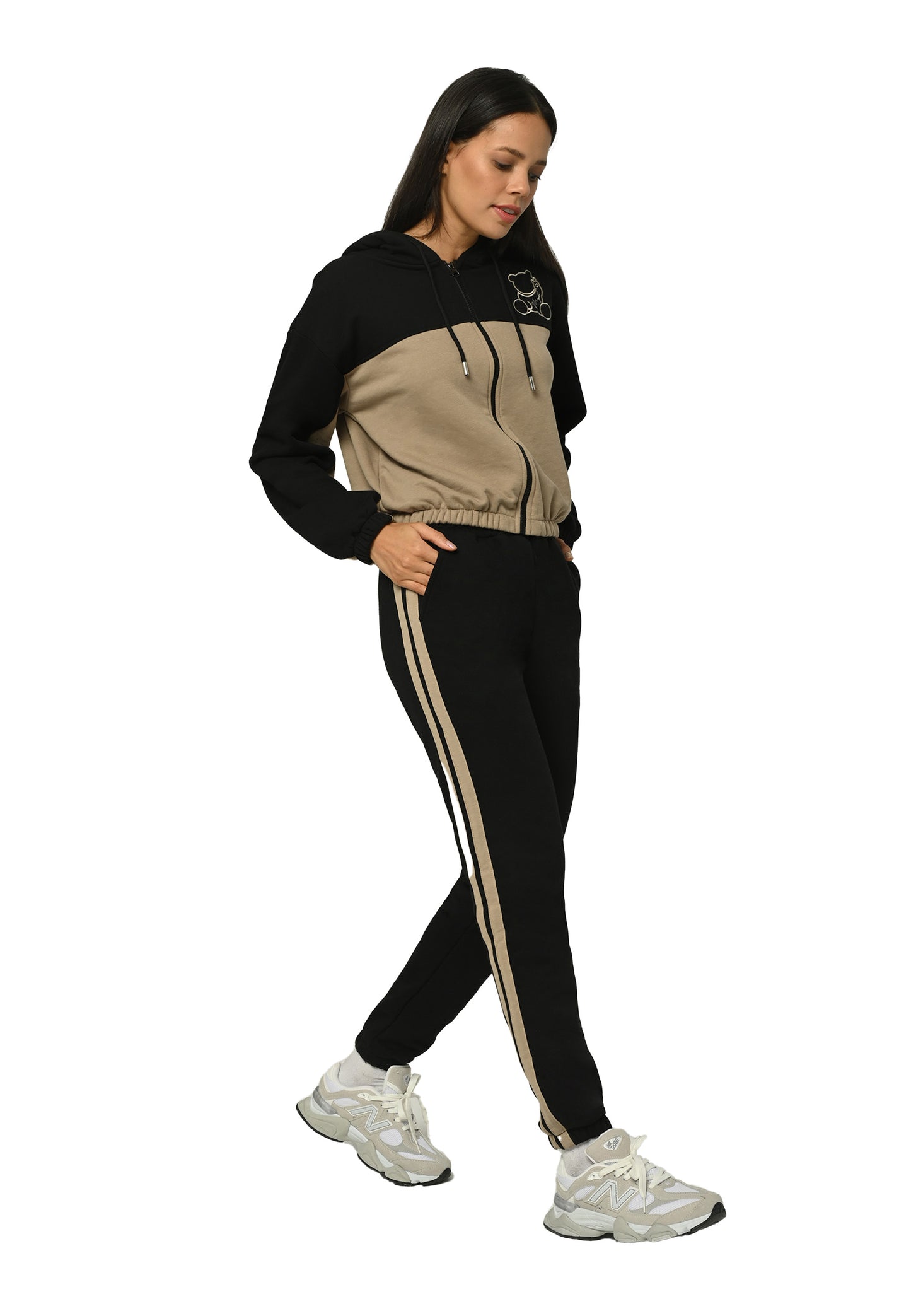 Plush Bear Zip-Up Ensemble
