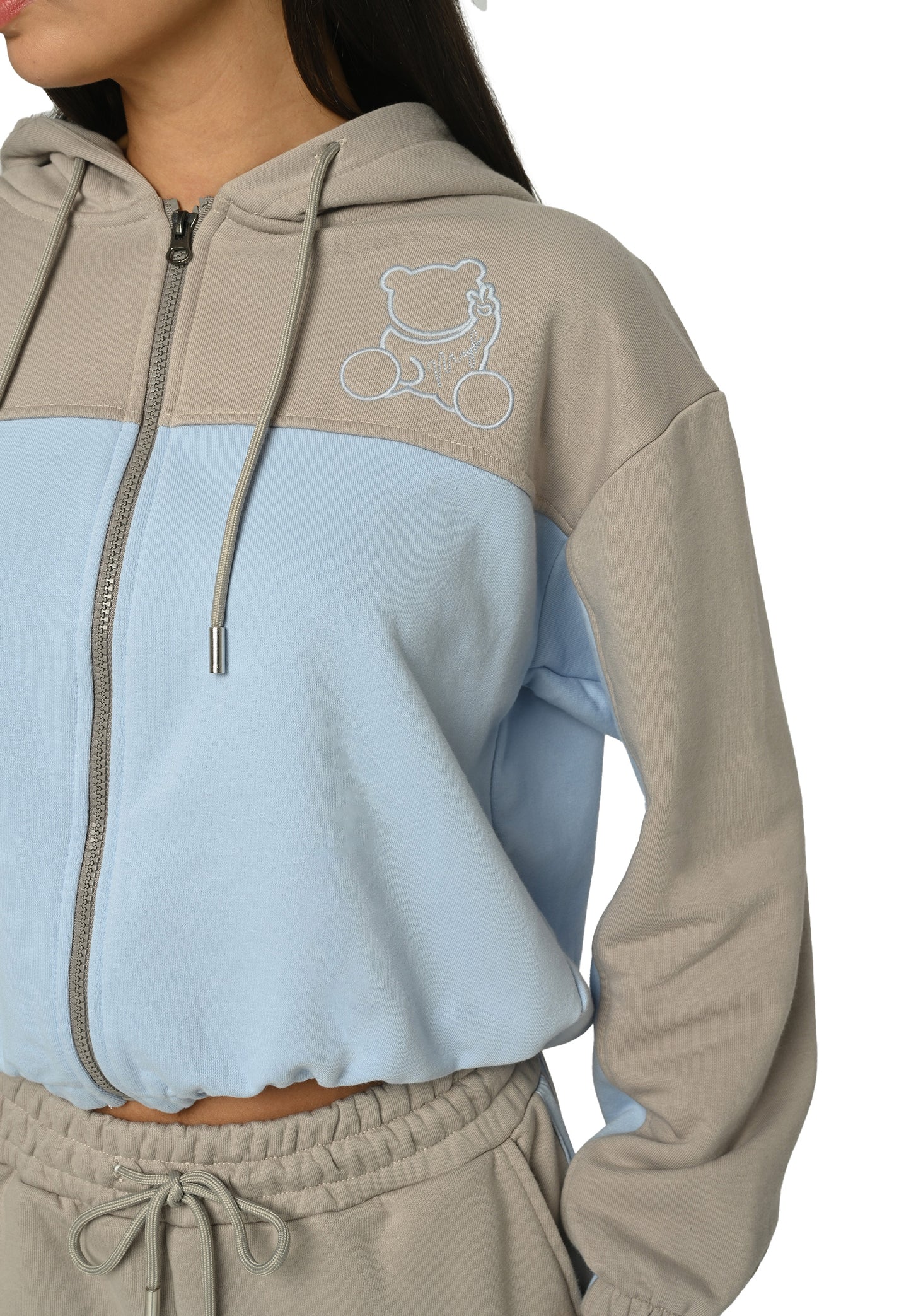 Plush Bear Zip-Up Ensemble