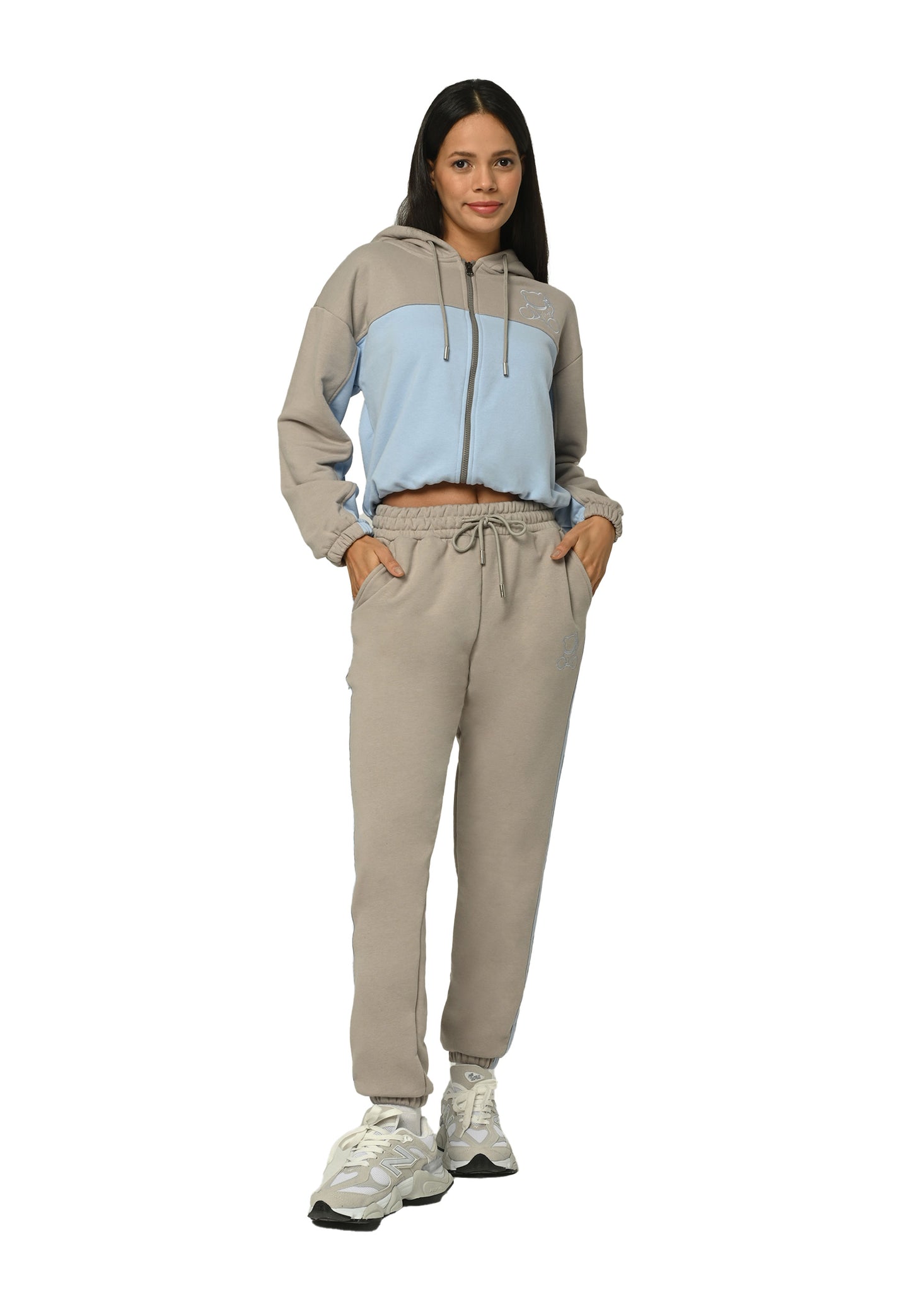 Plush Bear Zip-Up Ensemble