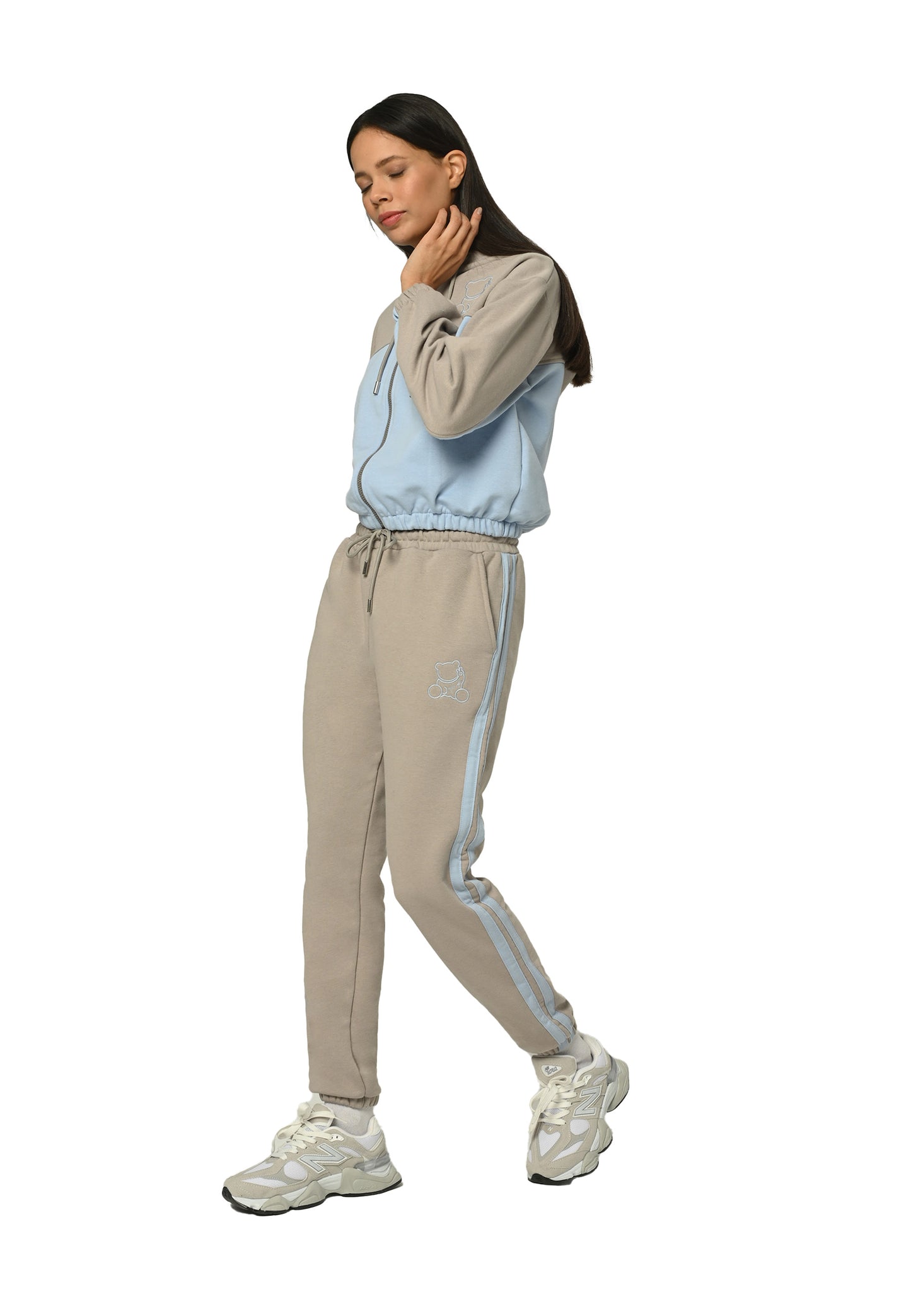 Plush Bear Zip-Up Ensemble
