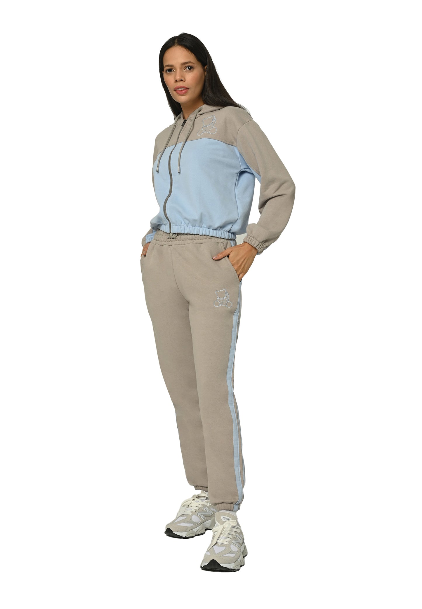 Plush Bear Zip-Up Ensemble