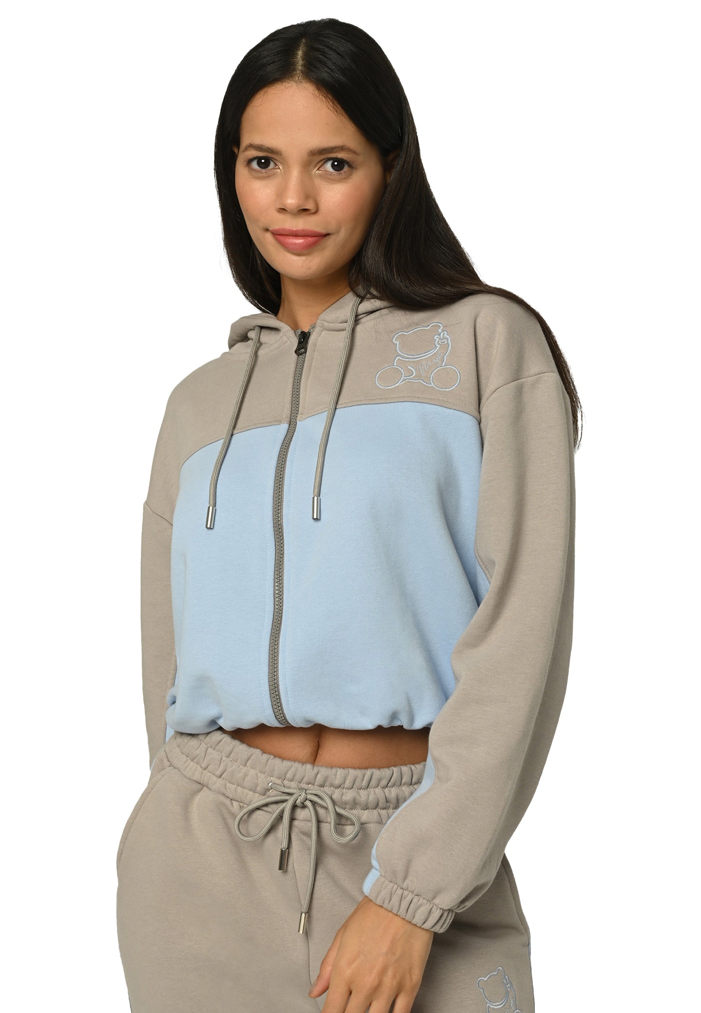 Plush Bear Zip-Up Ensemble