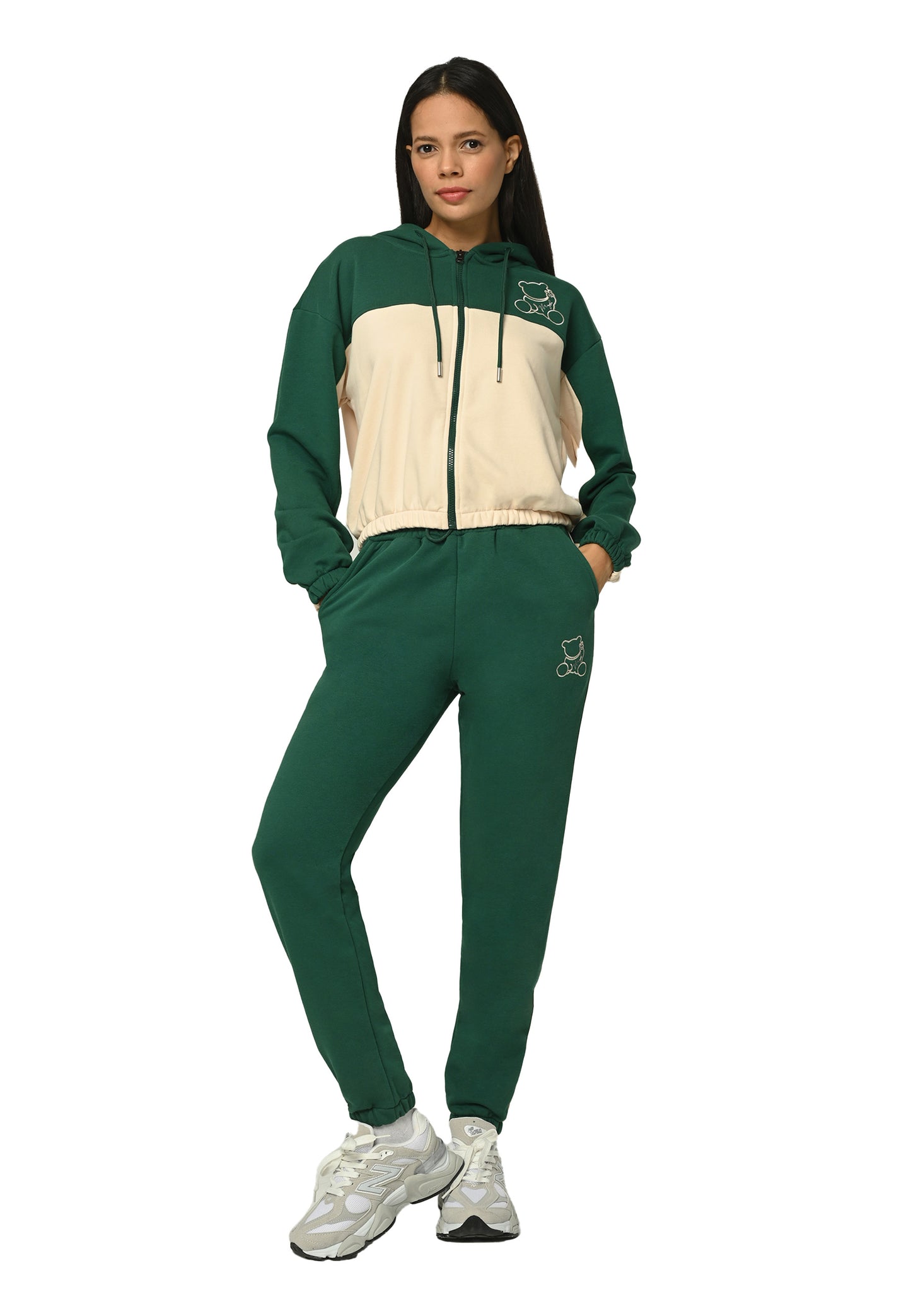 Plush Bear Zip-Up Ensemble