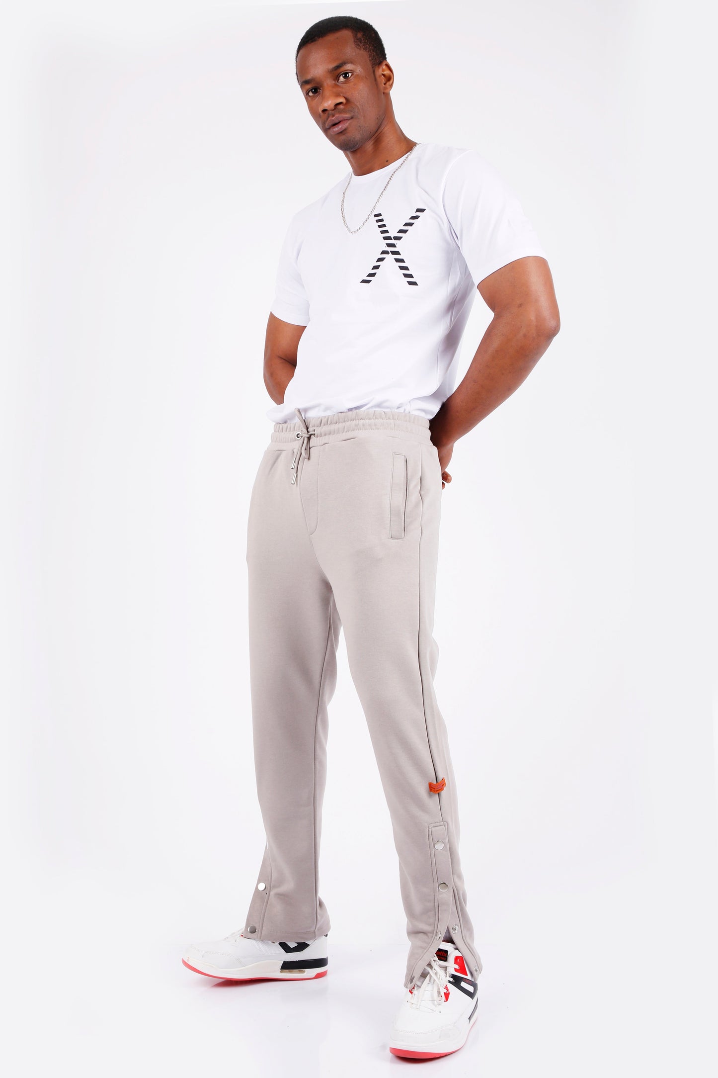 Luxe Milano Side Snap Sweatpants