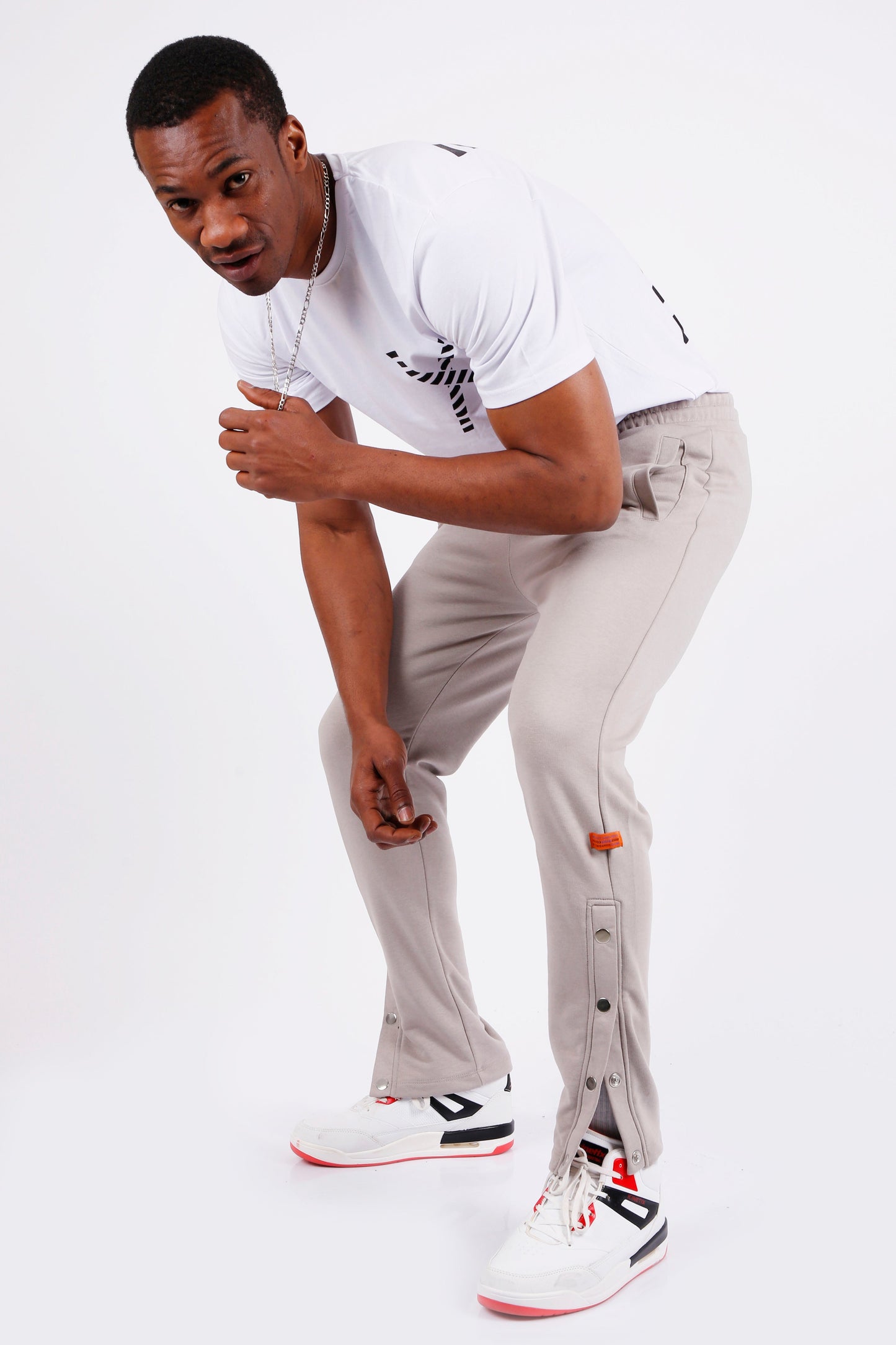 Luxe Milano Side Snap Sweatpants