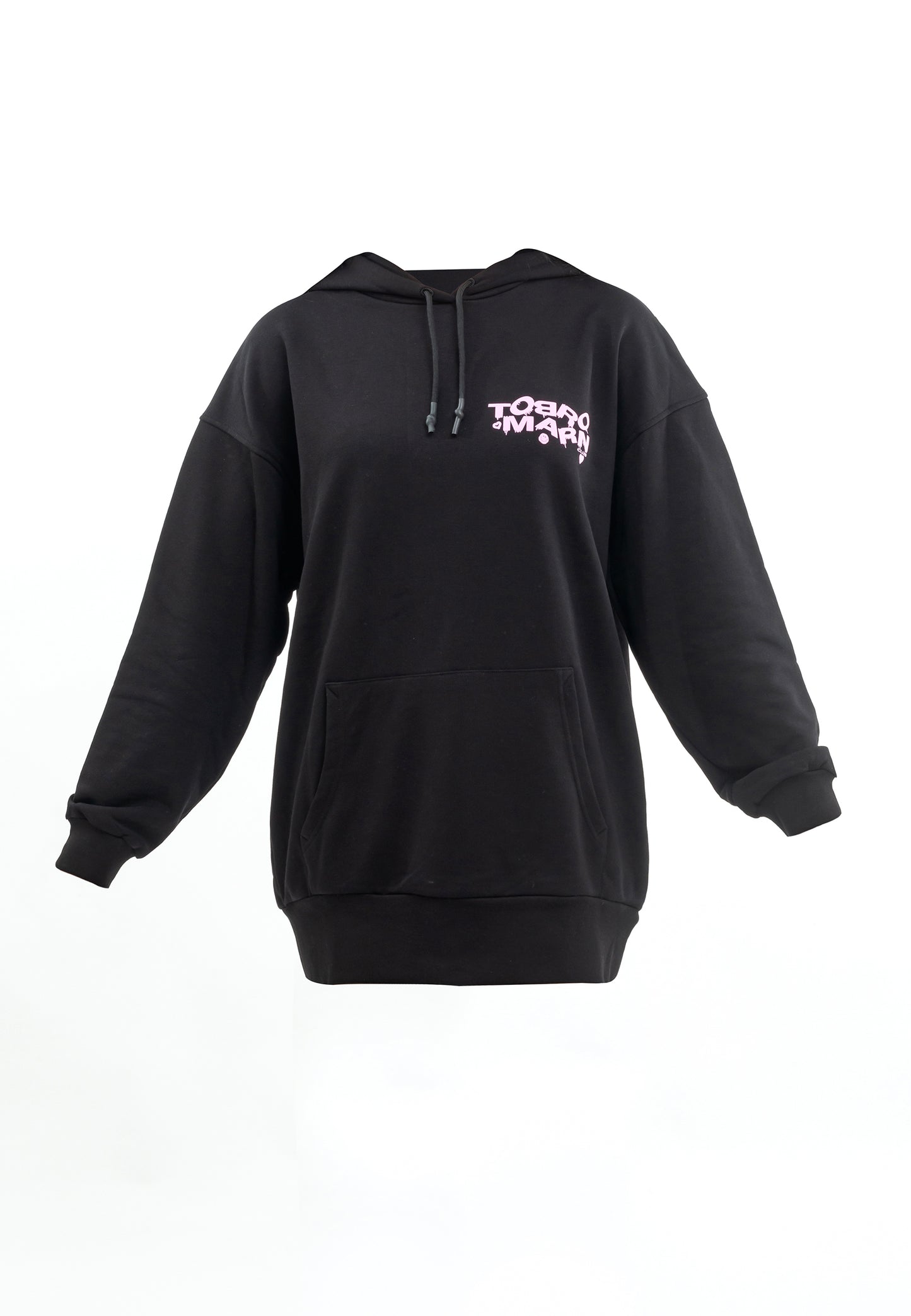 FELPA TUNICA OVERSIZE DONNA NERA