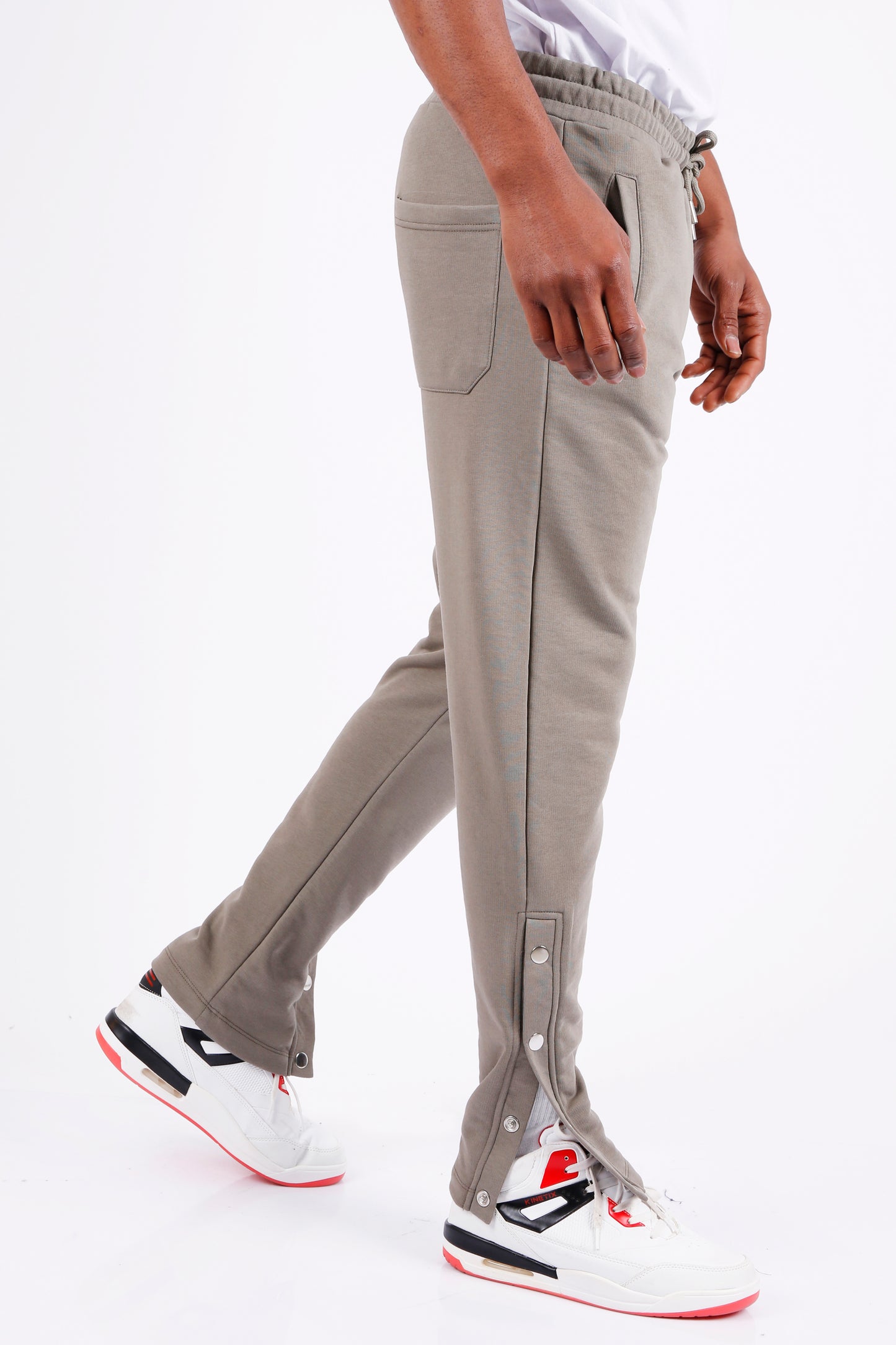 Luxe Milano Side Snap Sweatpants
