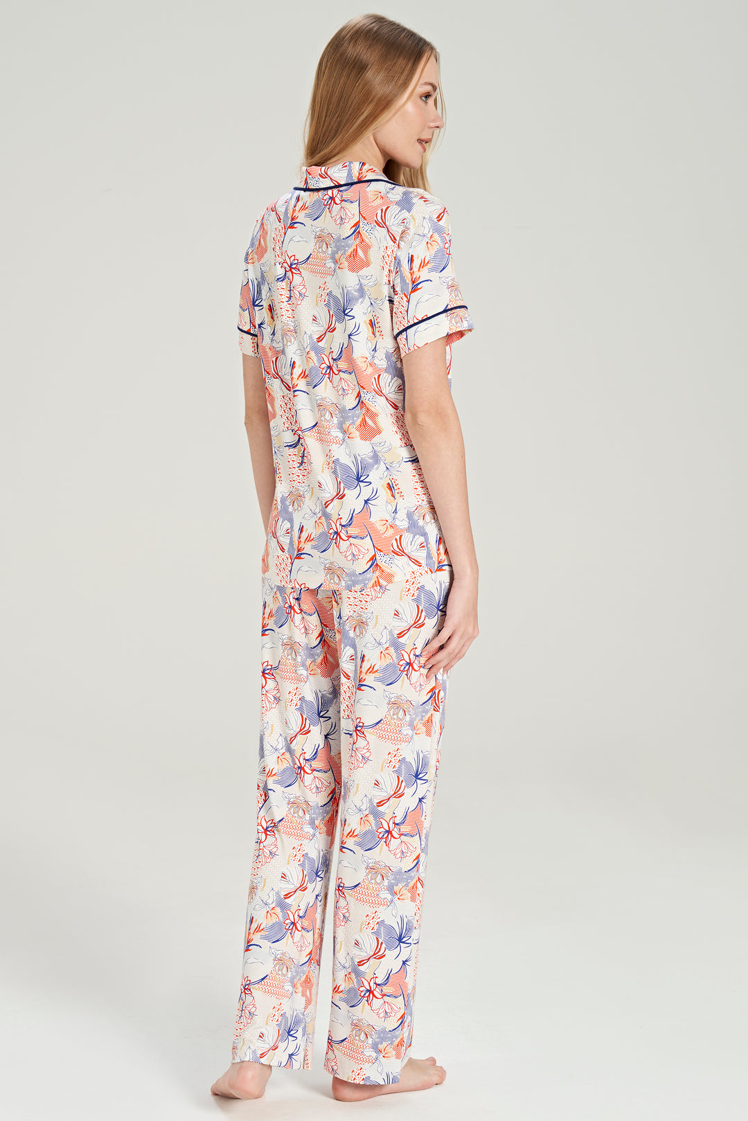 Floral Button-Up Pajama Set