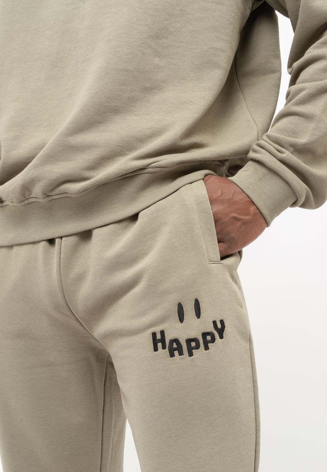 'Happy' Embroidered Tracksuit