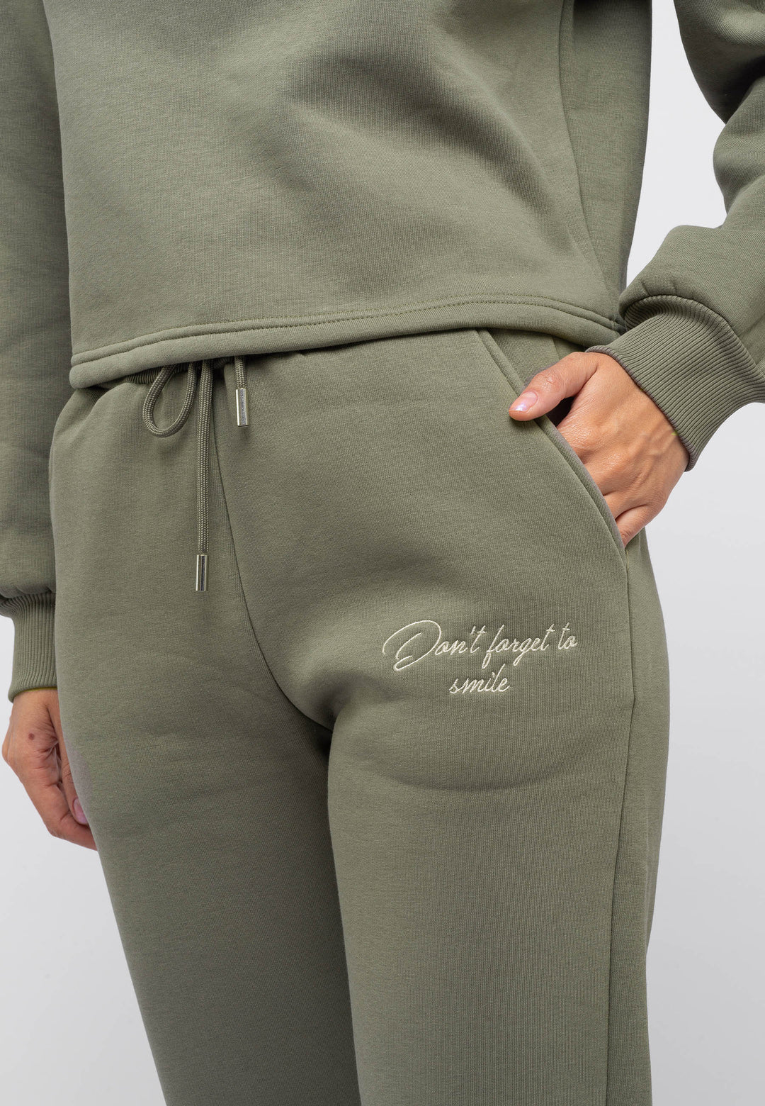 'Smile' Embroidered Tracksuit