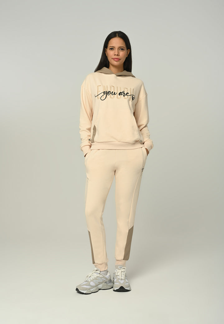 'You Are Enough' Embroidered Tracksuit