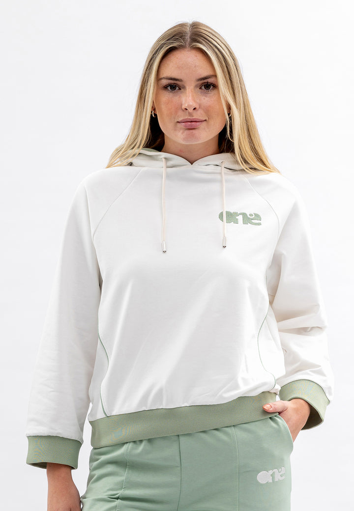 Women's Embroidered Hoodie & Ribbed Tracksuit with Side Trim
